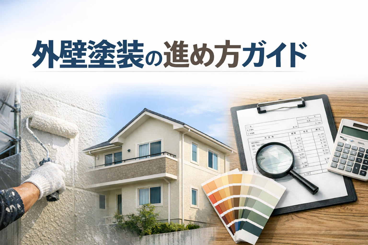 外壁塗装の進め方ガイド｜費用・業者選び・見積もりの見方を整理